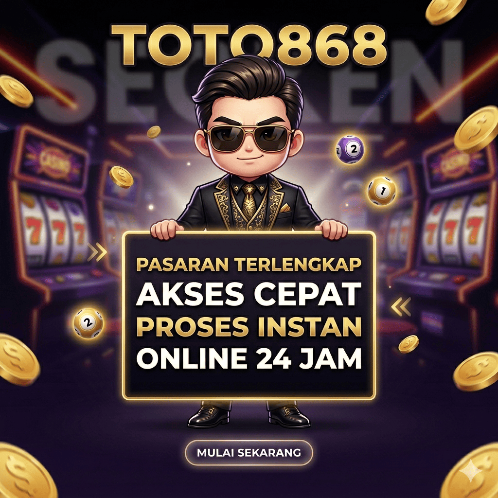 TOTO868 Slot & Togel 2026 – Agen Terpercaya, Login, Daftar & Pasaran Singapura image 1